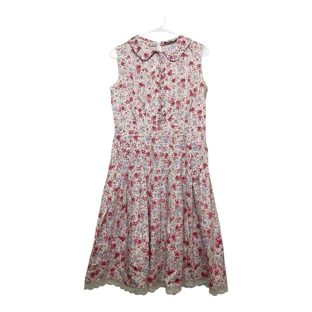 Women’s Scofield Riches & Pride floral, cottagecore dress,measurements listed)